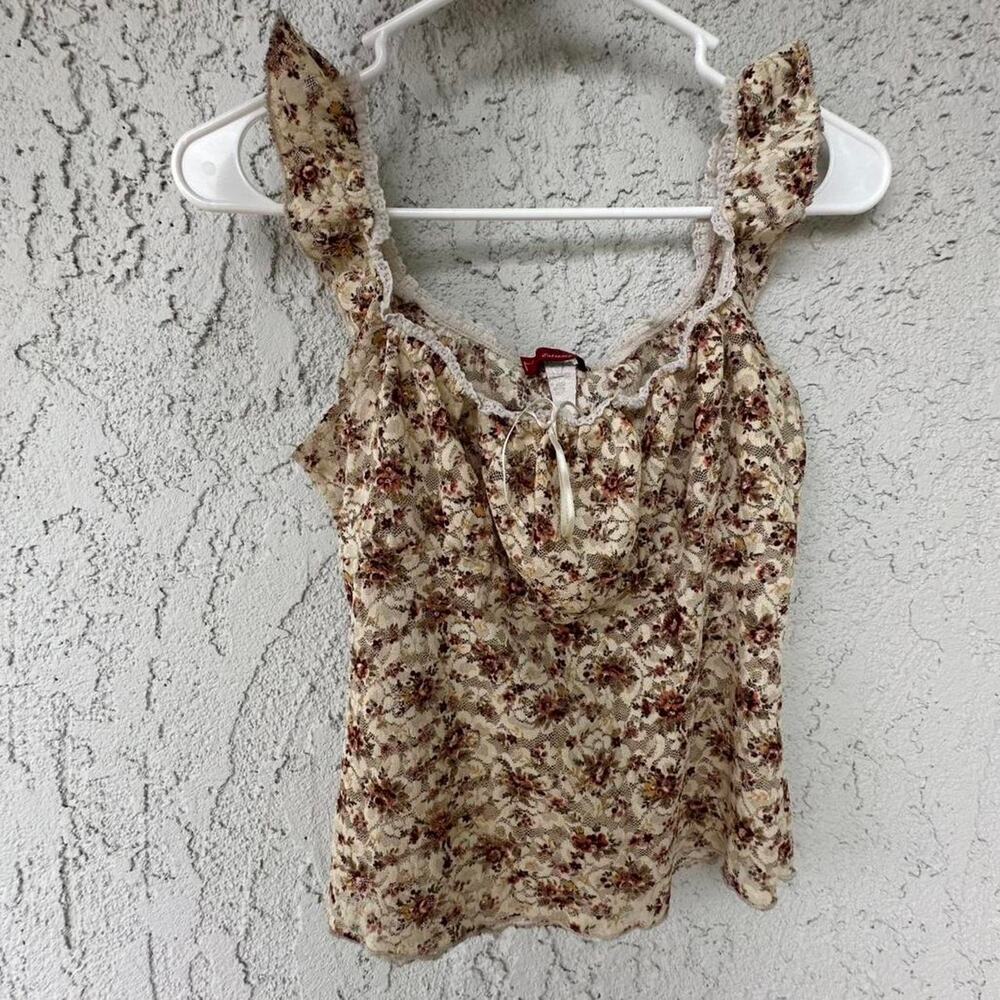 Y2k floral tank top